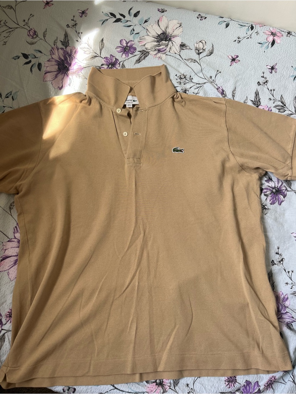 Lacoste Men’s Polo Shirt in Camel Beige